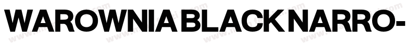 WAROWNIA BLACK NARRO字体转换